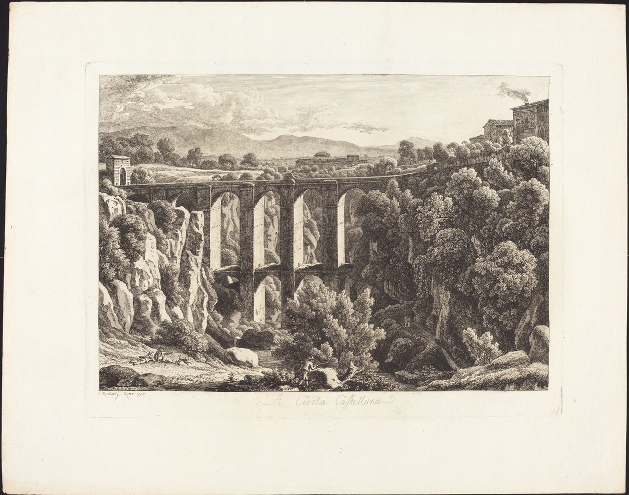 Cività Castilianhoz alkotó: Johann Christian Reinhart
