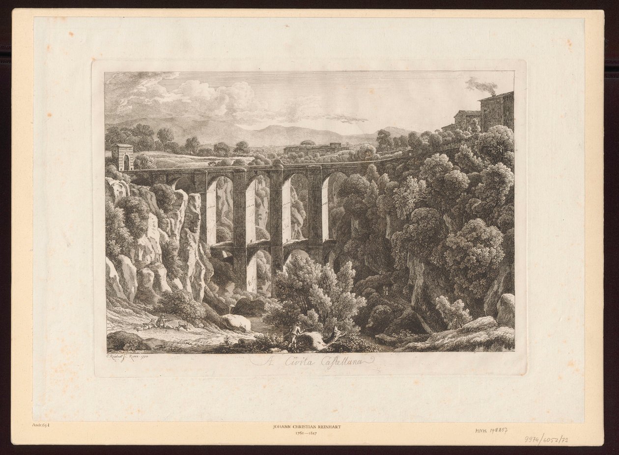 Vízvezetékek – A Civita Castellana alkotó: Johann Christian Reinhart