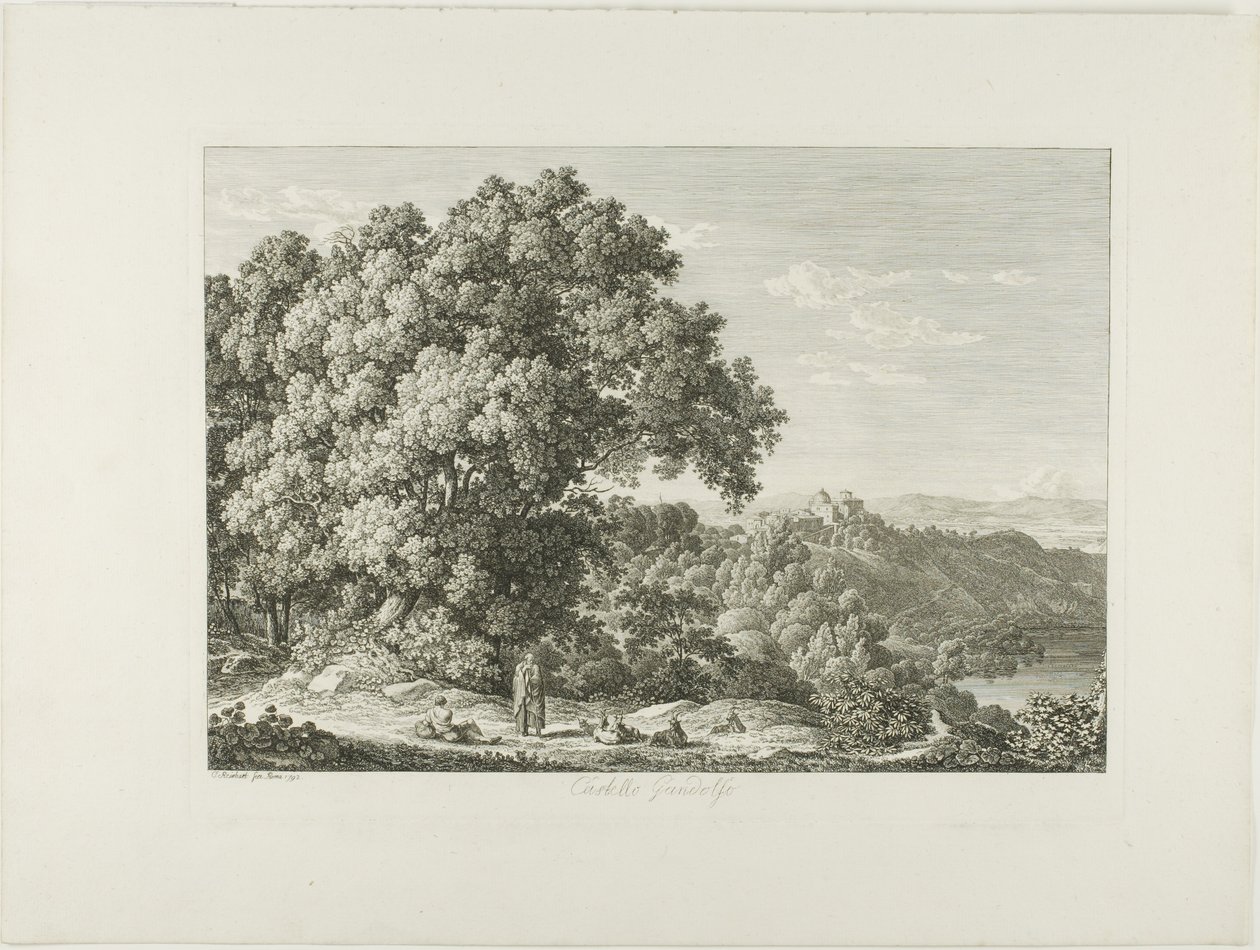 Gandolfo kastély alkotó: Johann Christian Reinhart