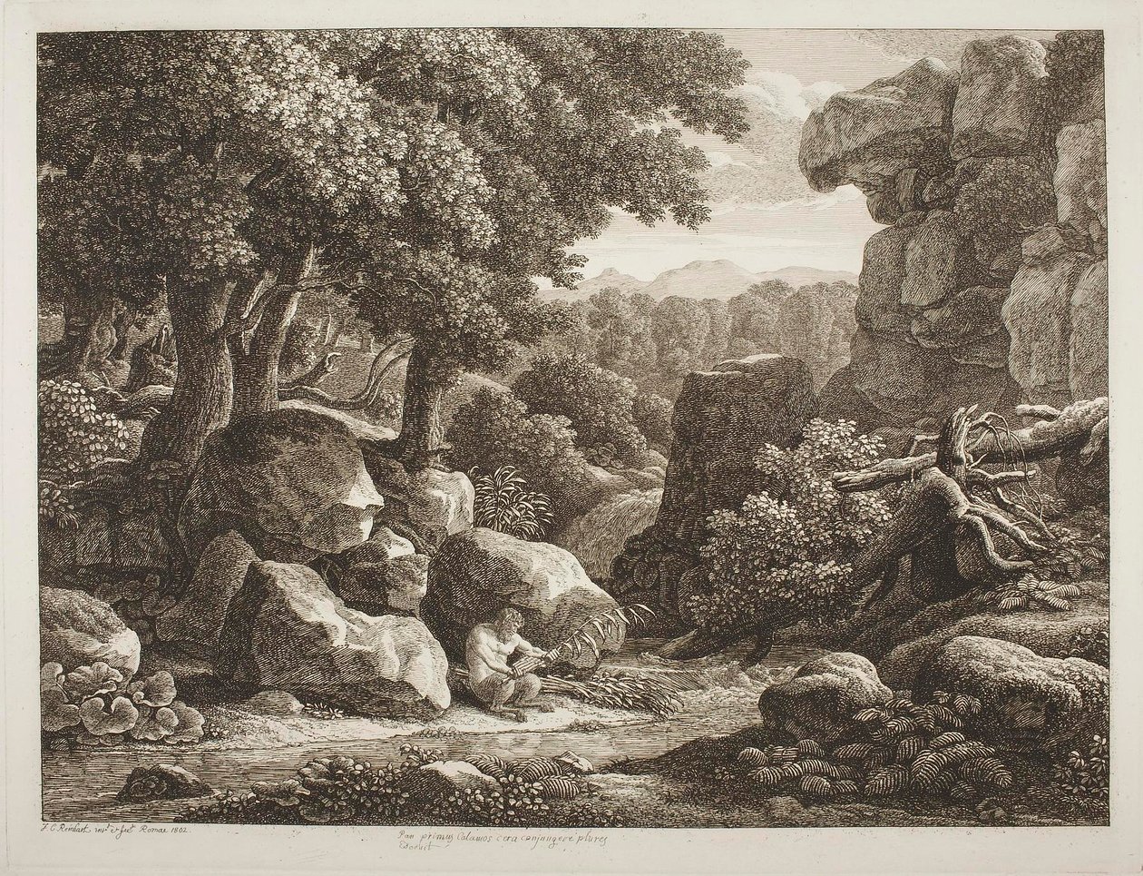 Erdőtáj alkotó: Johann Christian Reinhart
