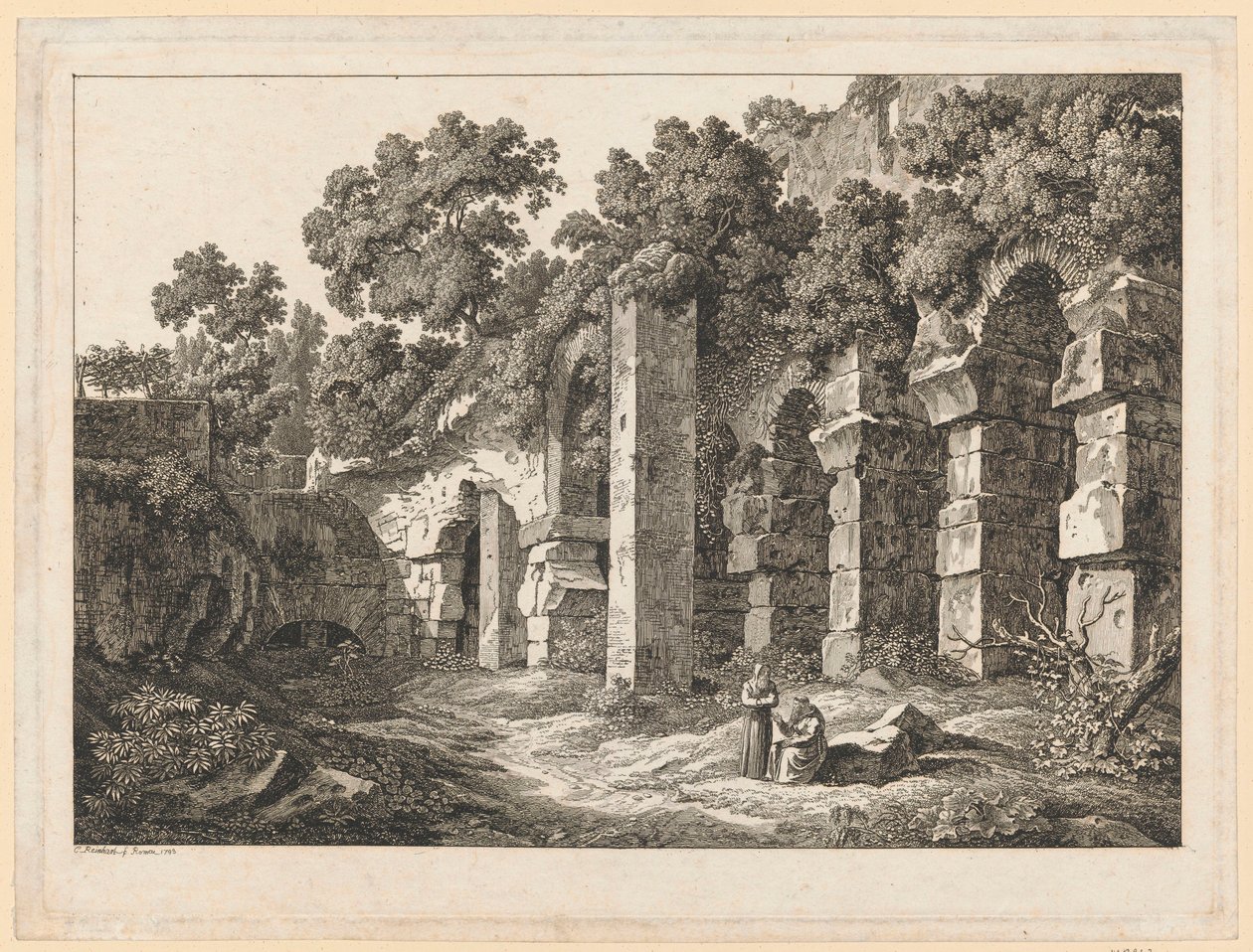 Tájkép – A Colosseumban alkotó: Johann Christian Reinhart