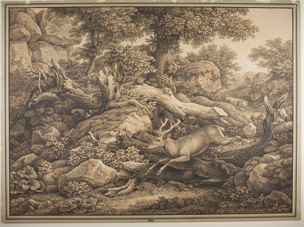 Jelenet a Chigi család parkjából Aricciában alkotó: Johann Christian Reinhart