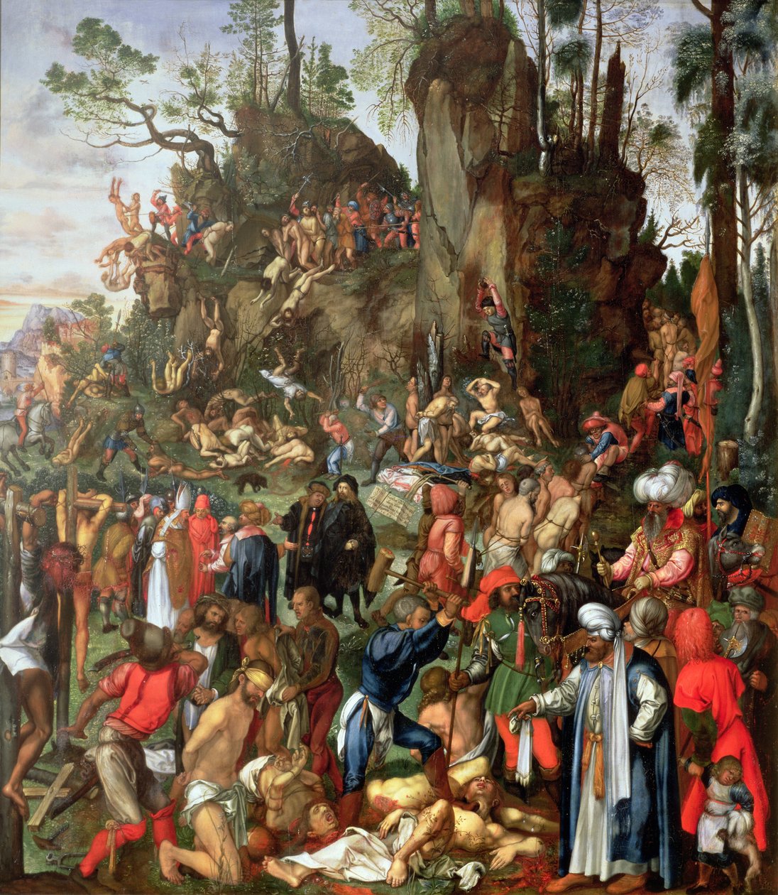 A tízezer mártíromsága, Albrecht Durer festményének másolata alkotó: Johann Christian Ruprecht