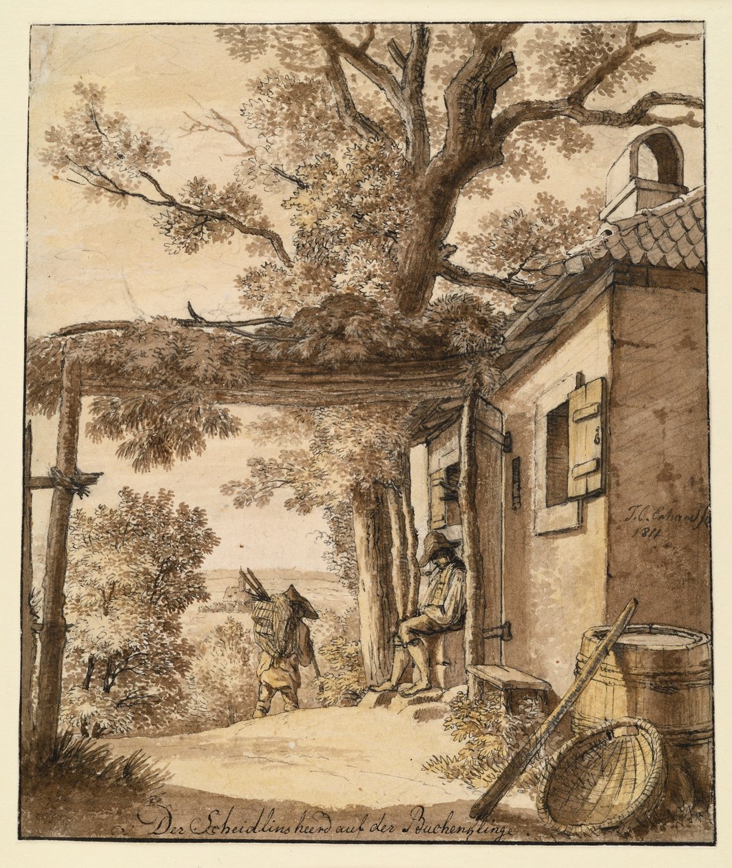 A Scheidlin tűzhely a Buchenklingén alkotó: Johann Christoph Erhard