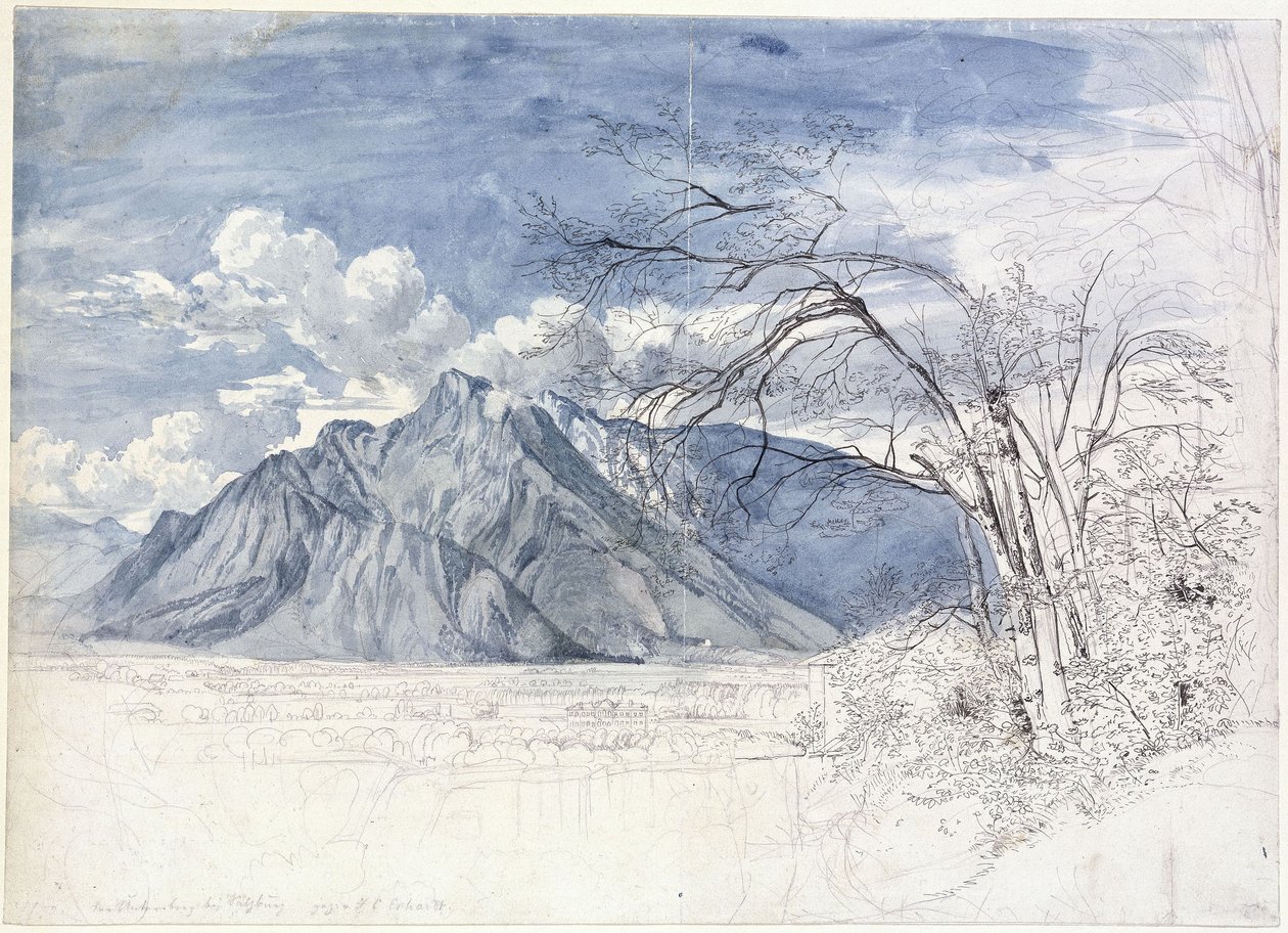 Az Untersberg Salzburg közelében alkotó: Johann Christoph Erhard