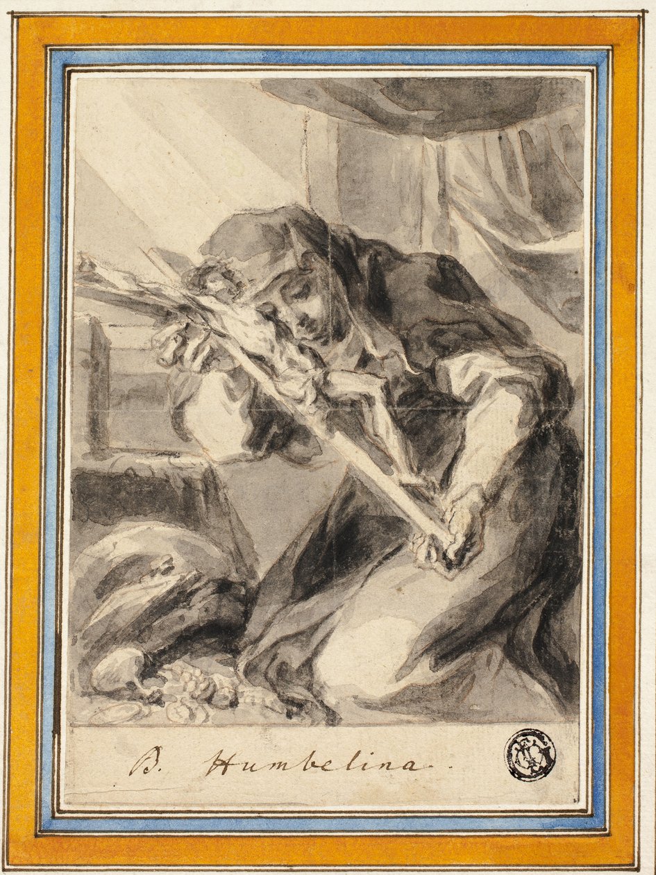 Beata Humbelina feszülettel, 1700 körül alkotó: Johann Christoph Lischka