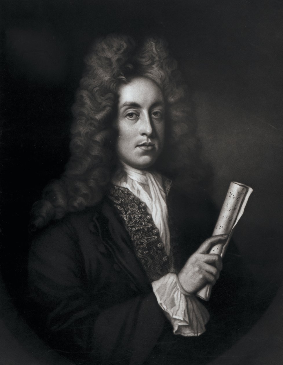 Henry Purcell portréja, amelyet George J. Zobel vésett alkotó: Johann Closterman