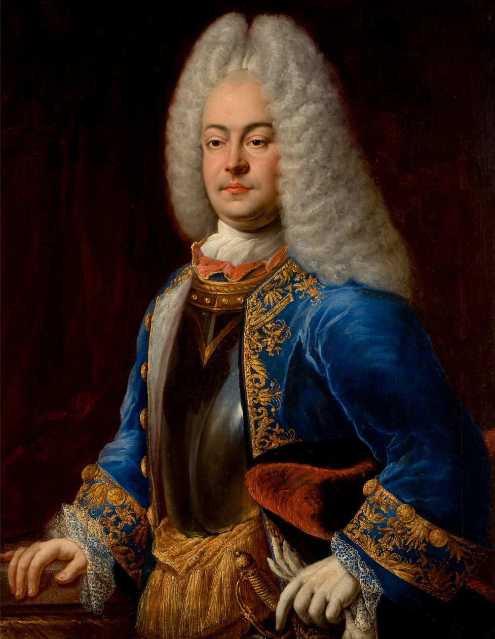 George Albert, a Frize orientale hercege – George Albert (1690-1734), Kelet-Frízia hercege, Eichler, Johann Conrad (1688-1748). Olajfestmény alkotó: Johann Conrad Eichler