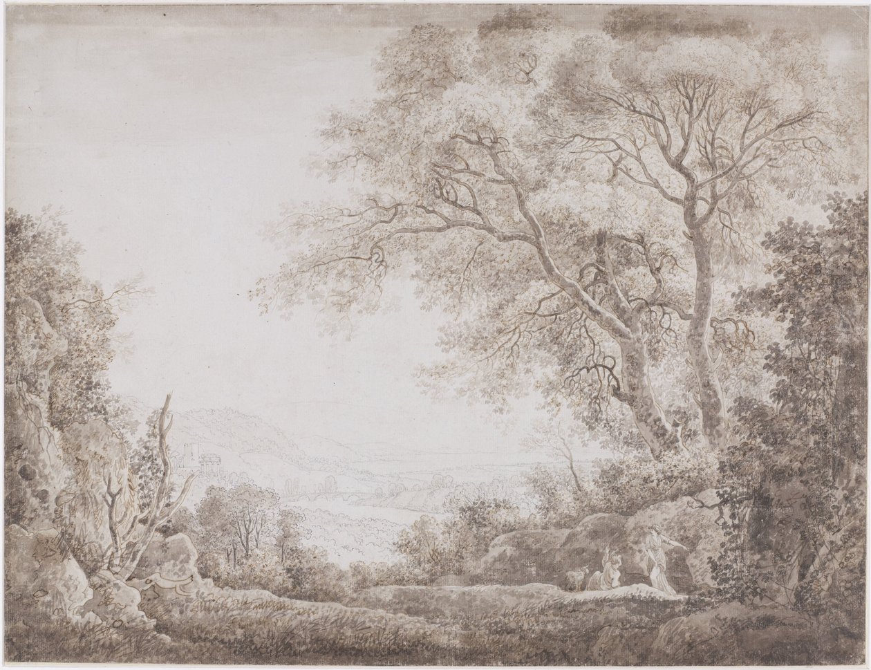 Olasz táj alkotó: Johann Conrad Steiner (possibly)