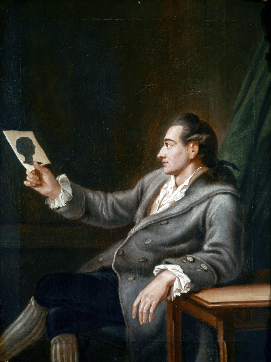 Goethe portréja sziluettben alkotó: Johann Ehrenfried Schumann