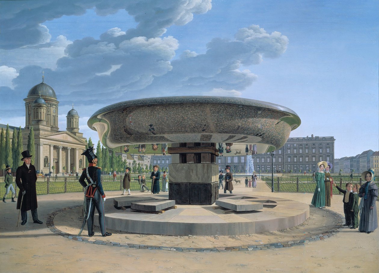 A gránittál a berlini Lustgartenben, 1831 alkotó: Johann Erdmann Hummel
