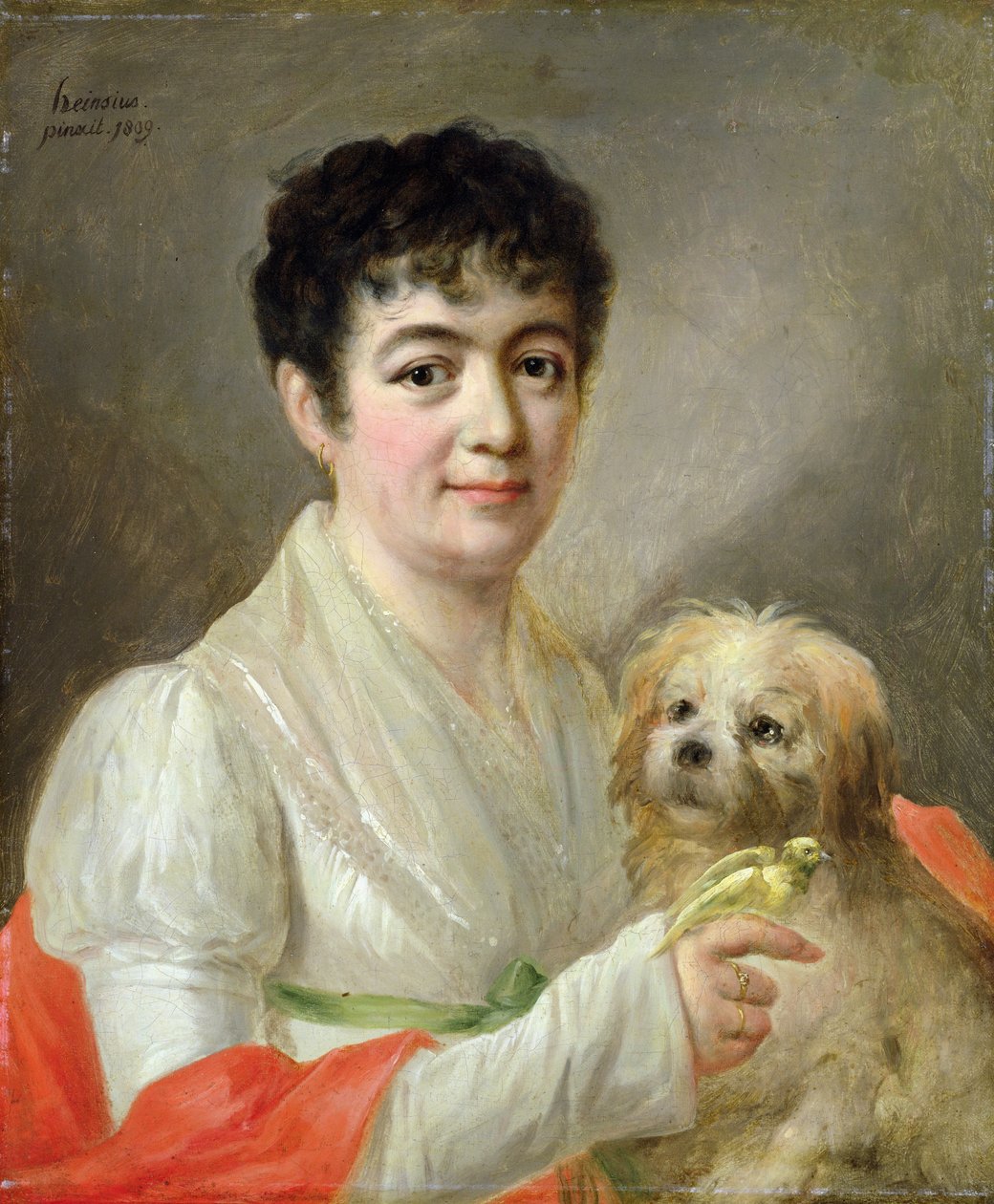 Egy ismeretlen nő portréja, 1809 alkotó: Johann Ernst Heinsius