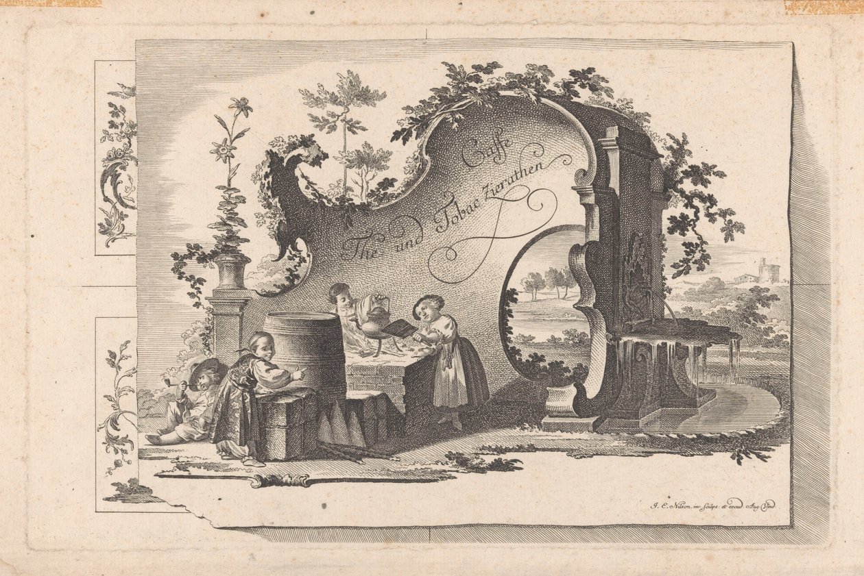 Kávé- és theehuis Cafe The and Tobacco Selection (sorozat címe az objektumon) alkotó: Johann Esaias Nilson