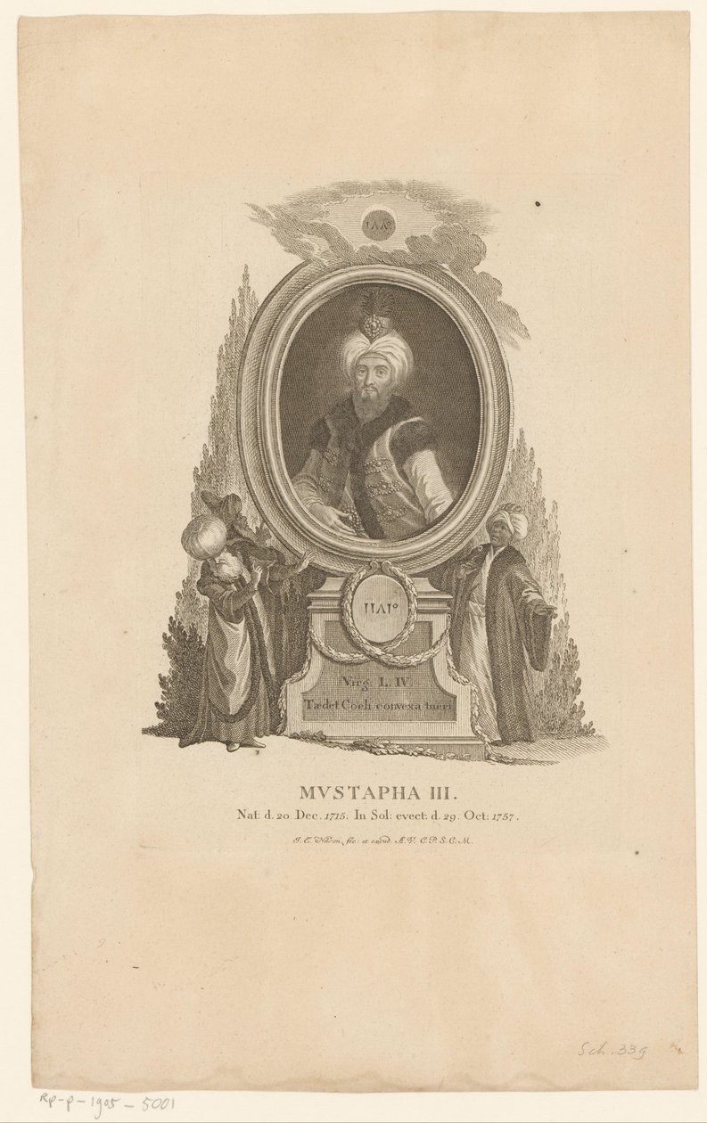 Musztafa portréja III alkotó: Johann Esaias Nilson