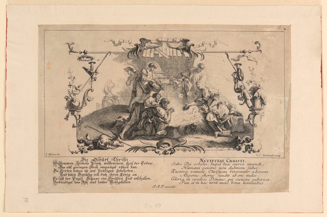 Krisztus születése alkotó: Johann Evangelist Holzer