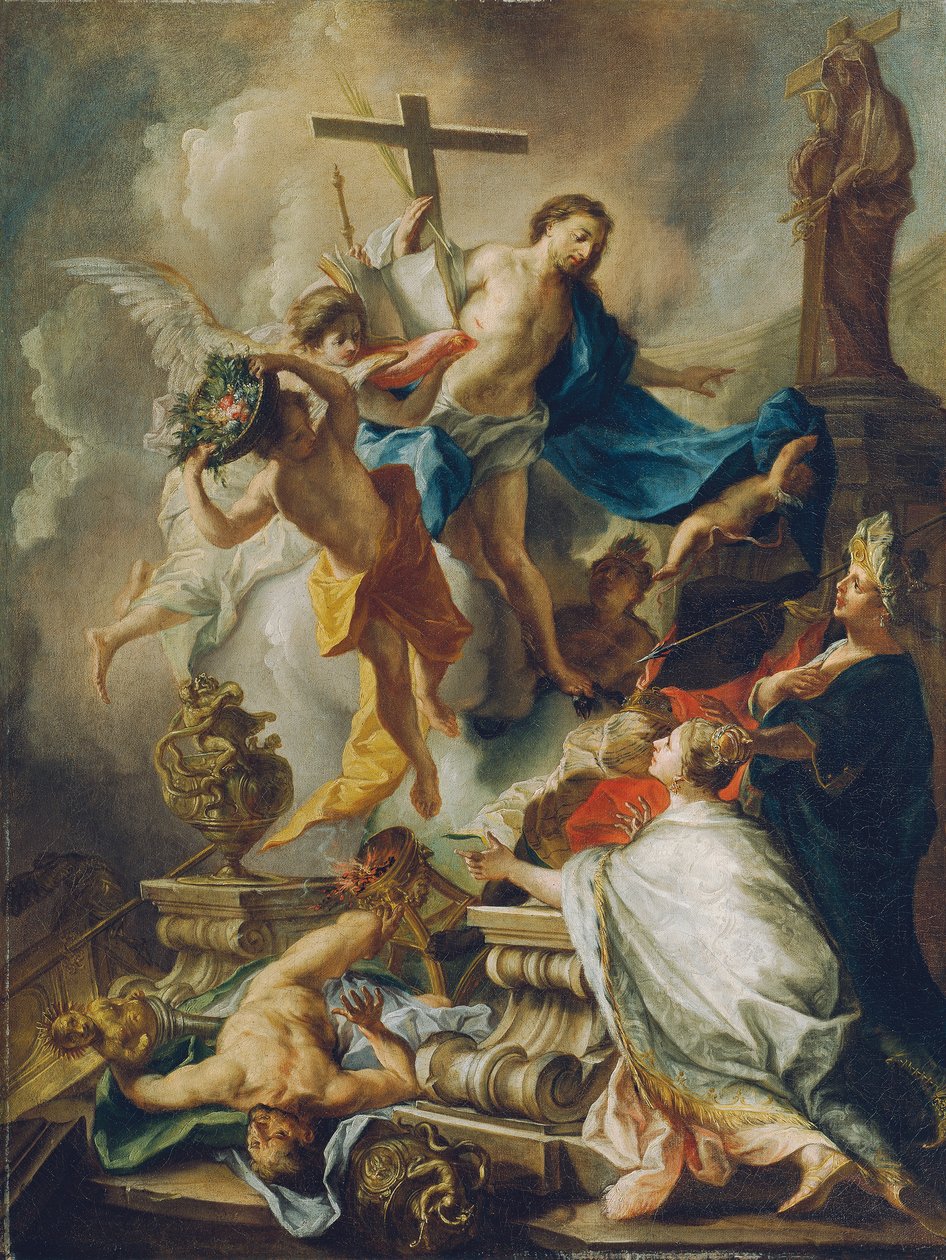 A kereszténység győzelme a pogányság felett alkotó: Johann Evangelist Holzer