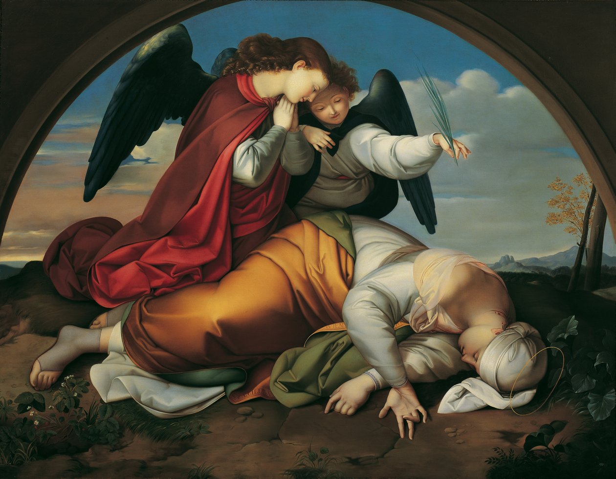 Holt Szent Cecília (bécsi változat) alkotó: Johann Evangelist Scheffer von Leonhardshoff
