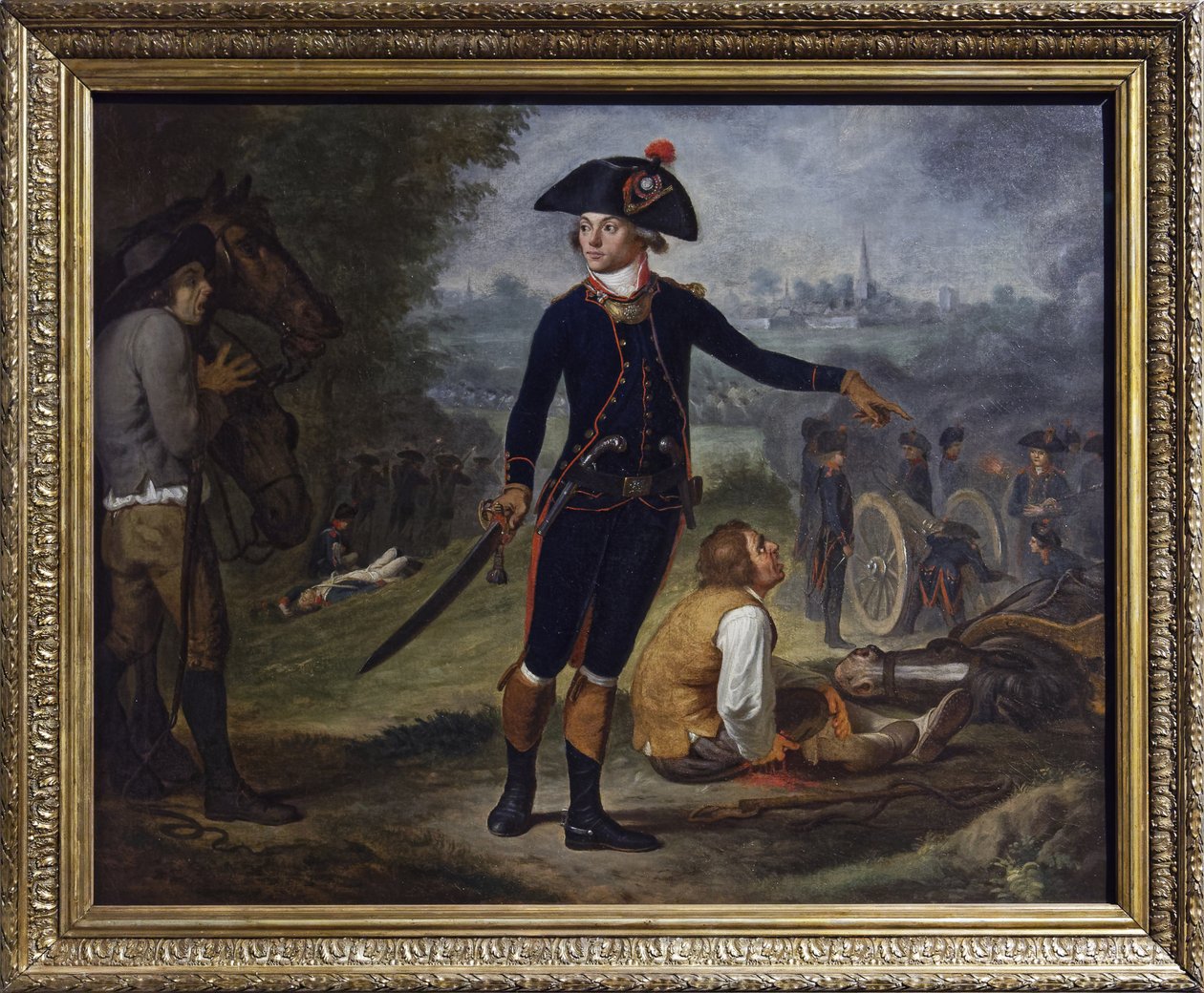 Tüzértiszt egy város ostromában, 1795 körül (olaj, vászon) alkotó: Johann Friedrich (after) Dryander