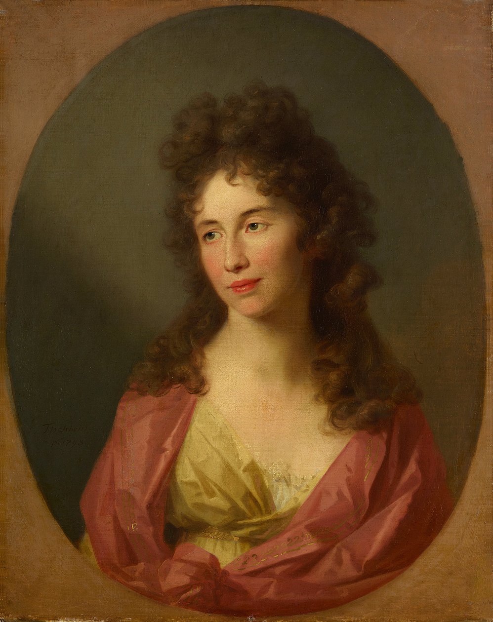 Konradine Hufeland, született Wiedemann portréja alkotó: Johann Friedrich August Tischbein
