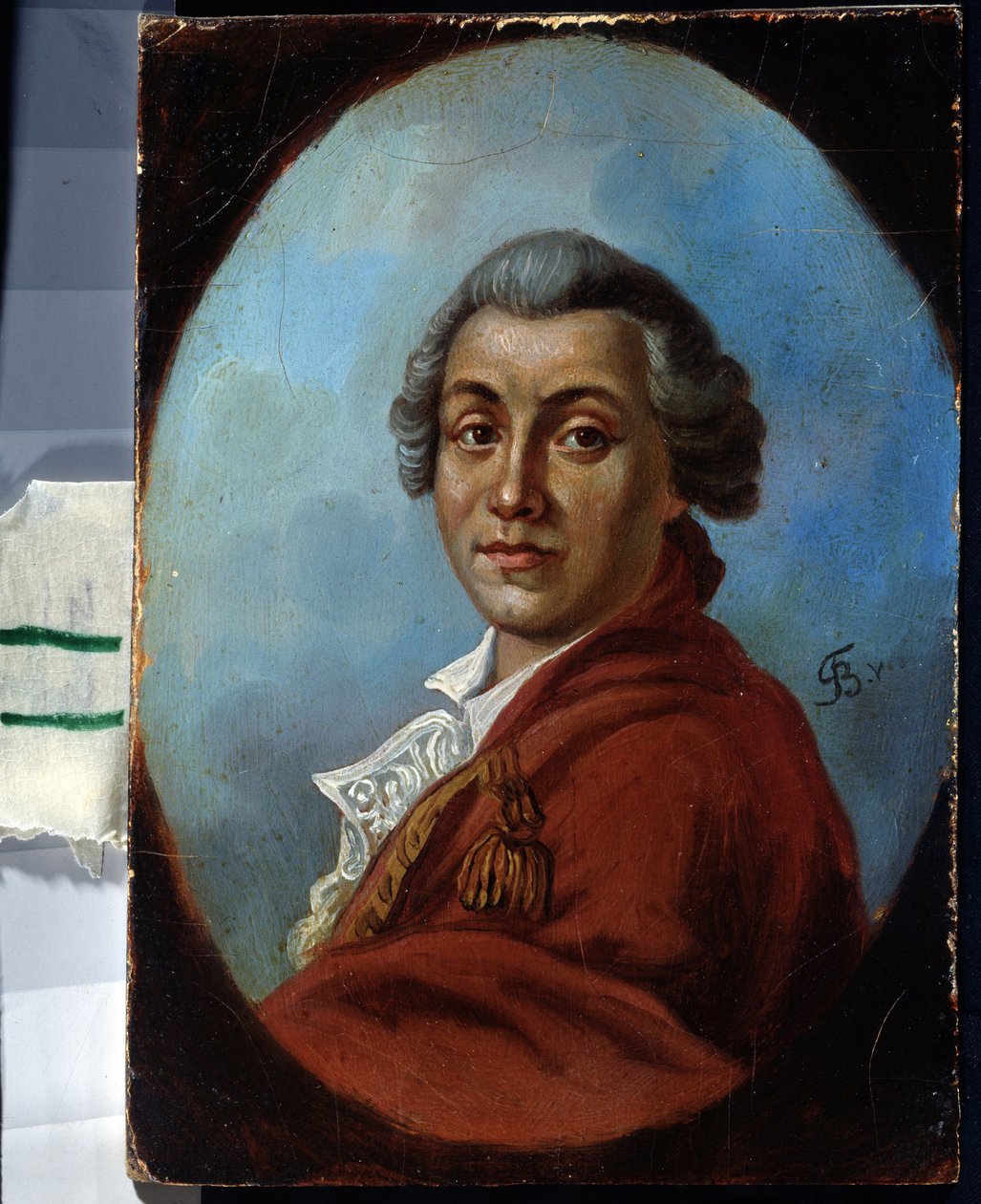 Portrait du poete Alexander Sumarokov (1717-1777) (Alexander Sumarokov költő portréja). Johann Friedrich August Tischbein (1750-1812) festménye. Huile sur toile alkotó: Johann Friedrich August Tischbein