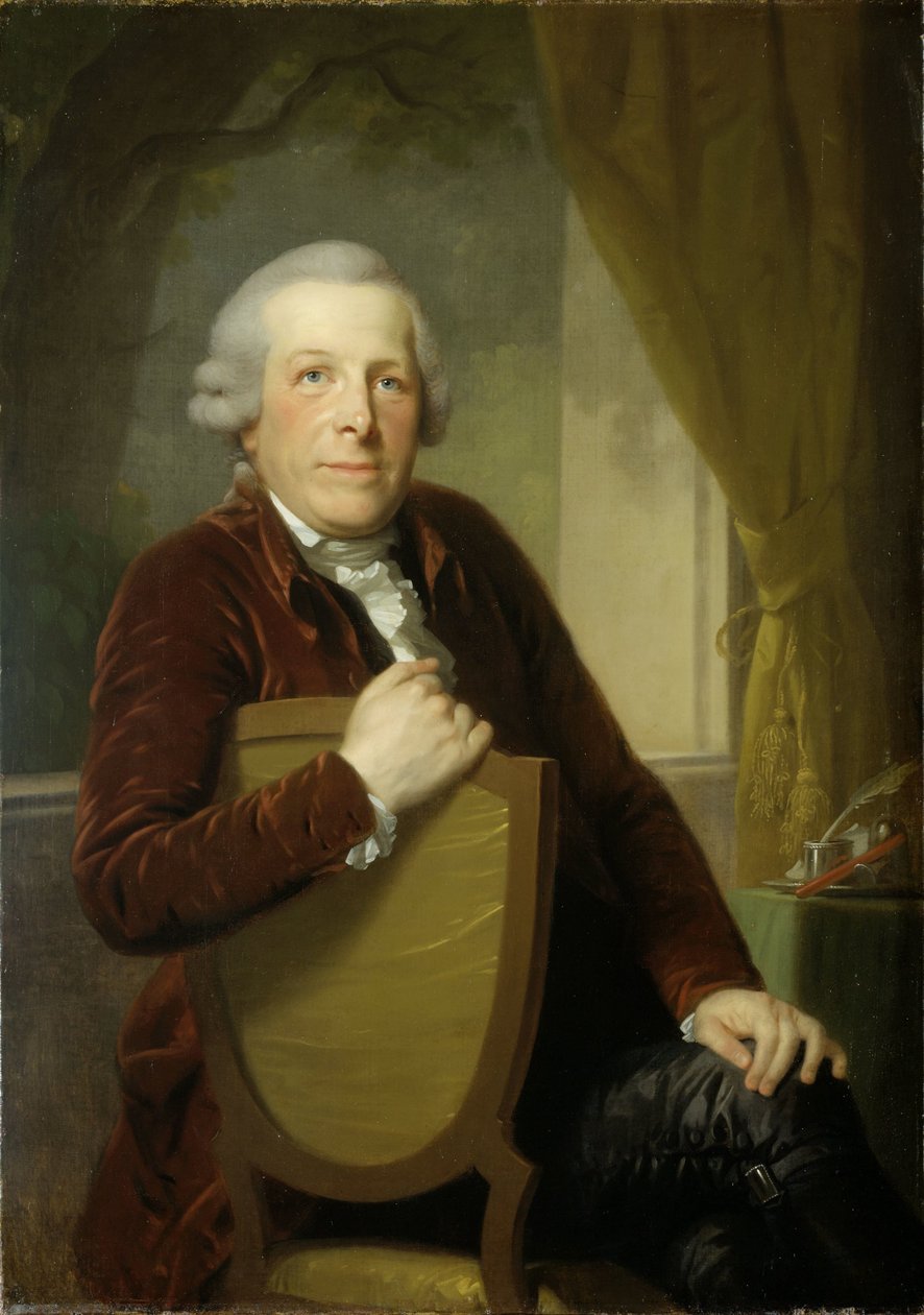 Johannes Lublink II. filozófus, író és államférfi portréja alkotó: Johann Friedrich August Tischbein