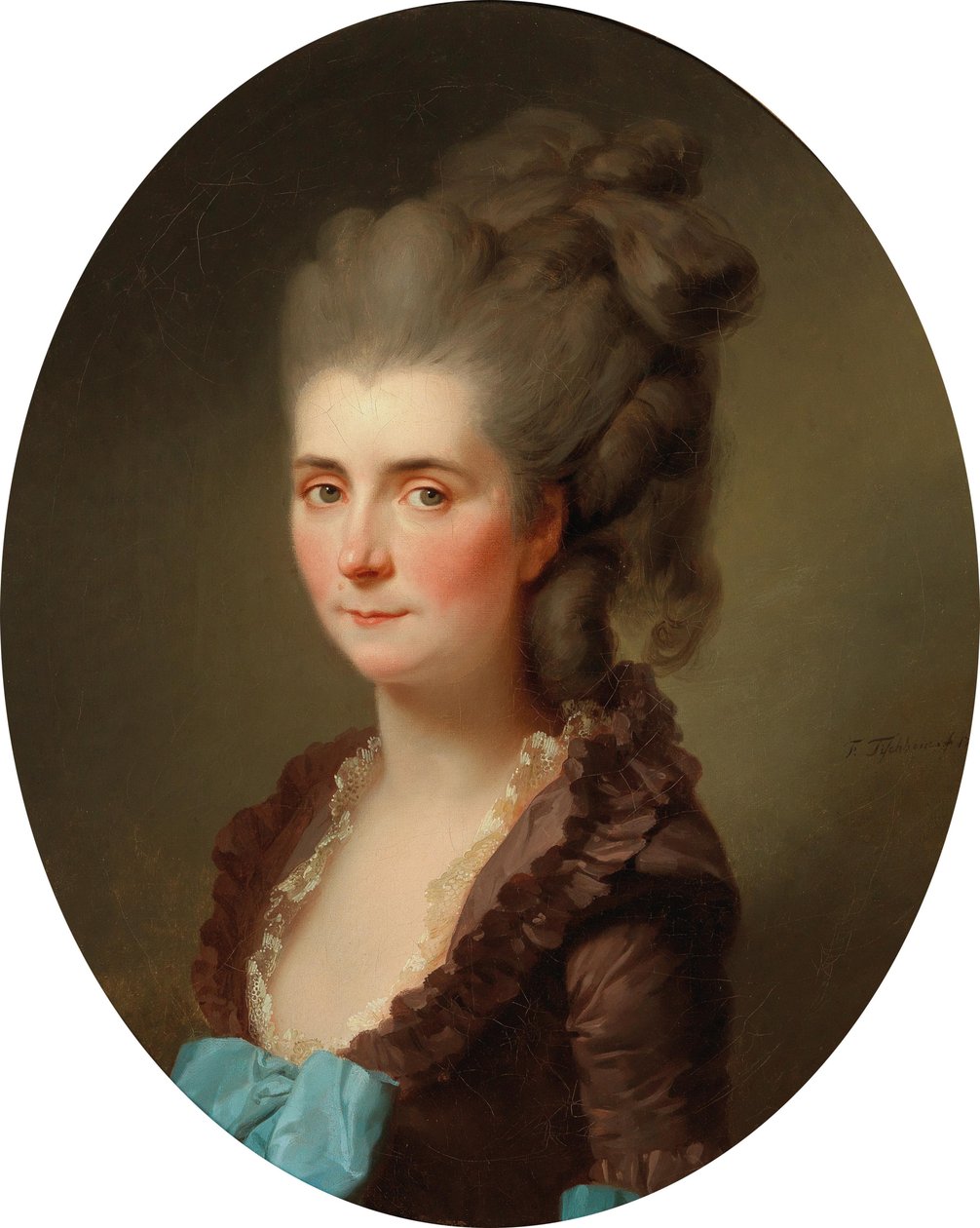 De Chambray márki portréja, született Vernier de Joyencourt, 1776. alkotó: Johann Friedrich August Tischbein