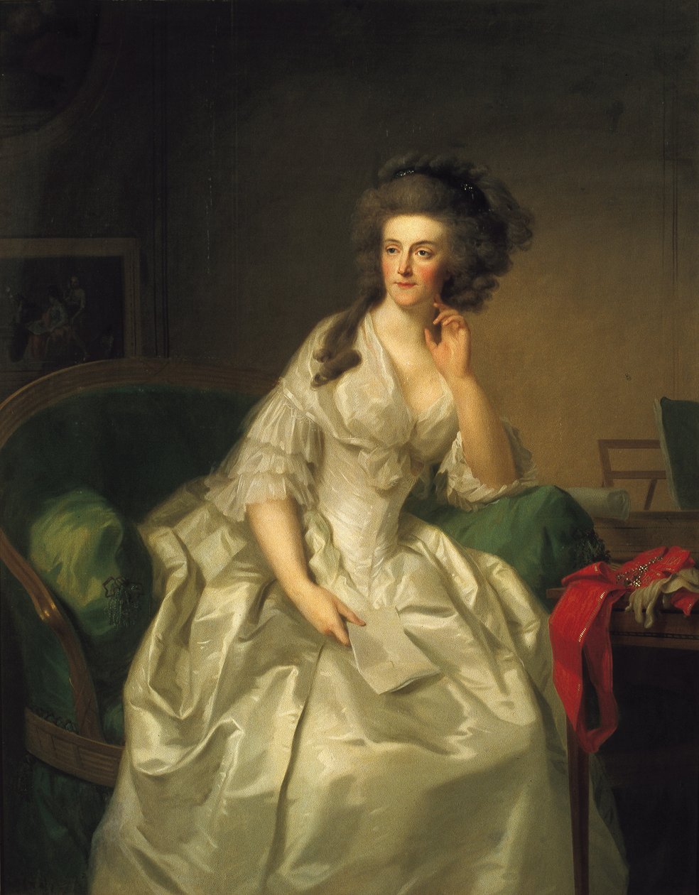 Friderika Zsófia Vilhelmina hercegnő portréja (1751-1820) alkotó: Johann Friedrich August Tischbein