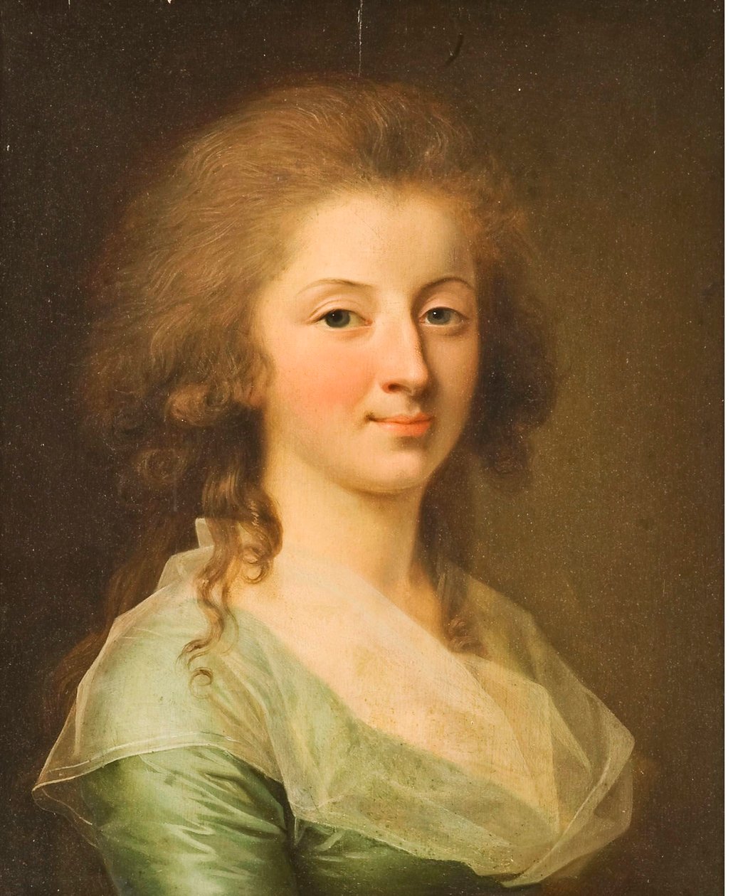 Portré egy fiatal hölgyről, aki zöld ruhát visel alkotó: Johann Friedrich August Tischbein