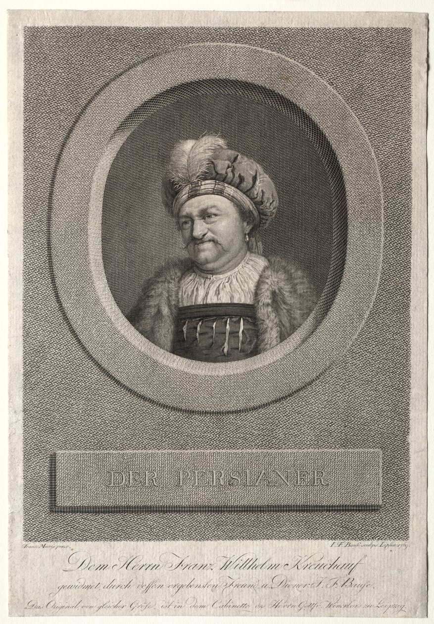 A perzsa – Franz Wilhelm Kreuchauf portréja alkotó: Johann Friedrich Bause