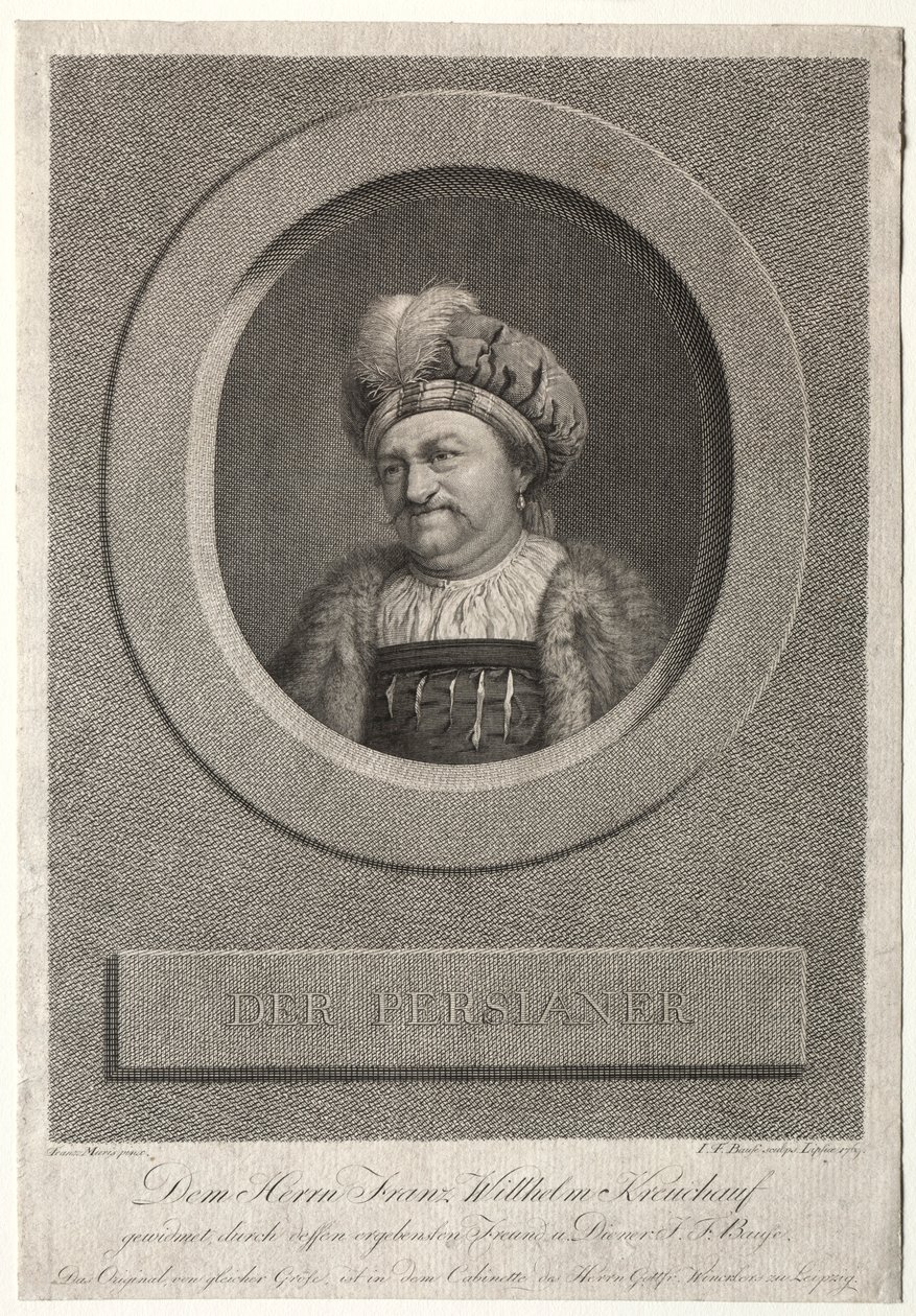 A perzsa – Franz Wilhelm Kreuchauf portréja, 1869. alkotó: Johann Friedrich Bause