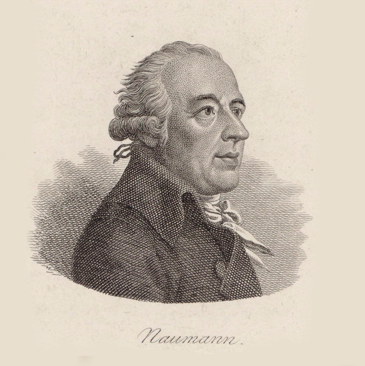 Johann Gottlieb Naumann zeneszerző portréja 1741-1801. alkotó: Johann Friedrich Bolt