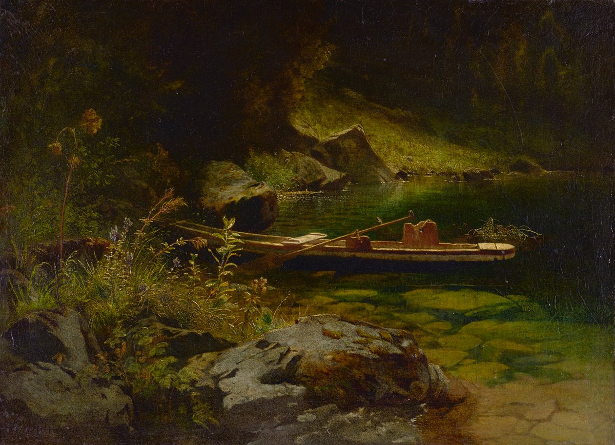 Tanulmány Koenigssee-ből alkotó: Johann Friedrich Hennings