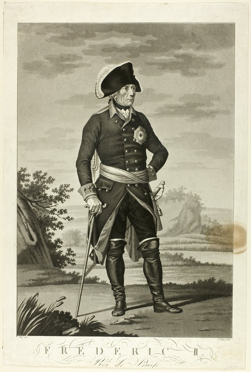 Frigyes, Prusse királya alkotó: Johann Friedrich Jügel