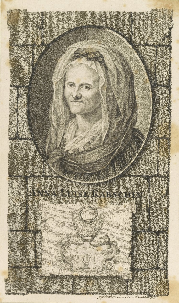 Anna Louisa Karsch portréja 1722-1791, 1796. alkotó: Johann Friedrich Krethlow