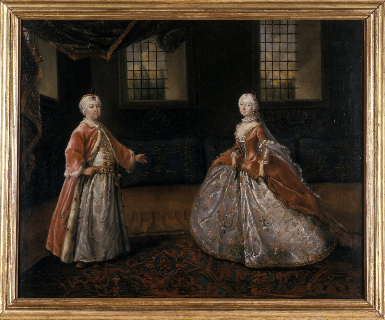 III. Friedrich szász-gota-altenburgi herceg és Luise-Dorothee hercegnő portréja, 1760 alkotó: Johann Friedrich Loeber