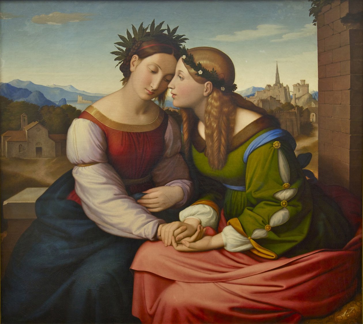 Italia és Germania Sulamith és Mary, 1828 alkotó: Johann Friedrich Overbeck