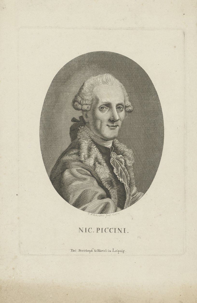 Niccolò Piccinni zeneszerző portréja 1728-1800, kb. 1790. alkotó: Johann Friedrich Schröter