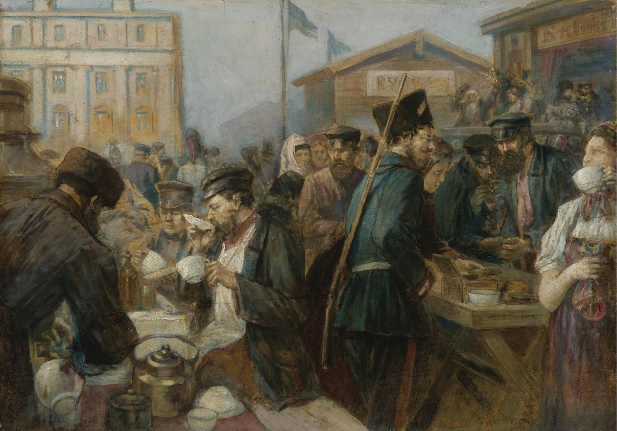 Az étkezés Szentpéterváron alkotó: Johann Georg Christian Urlaub