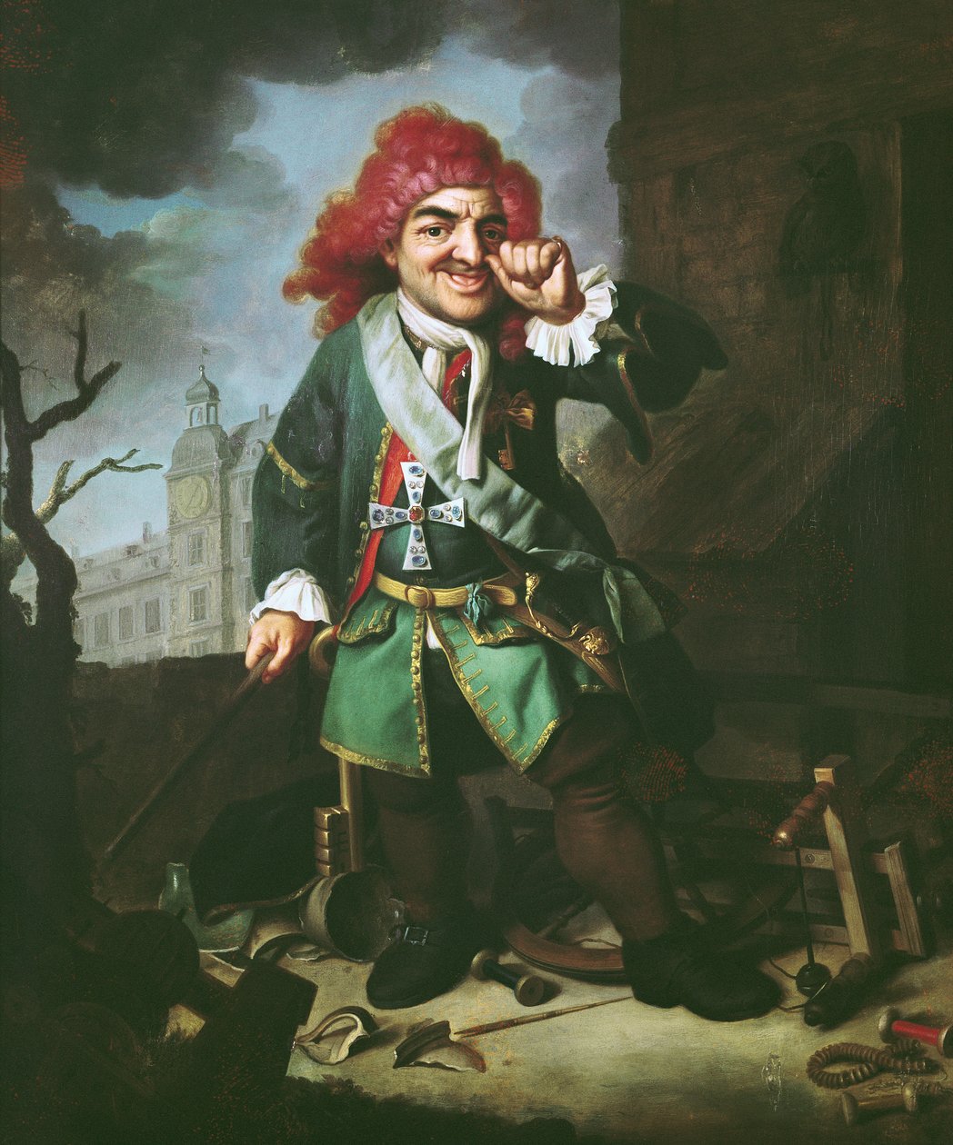 Clemens Perkeo portréja, bolond a heidelbergi udvarban alkotó: Johann Georg Dathan