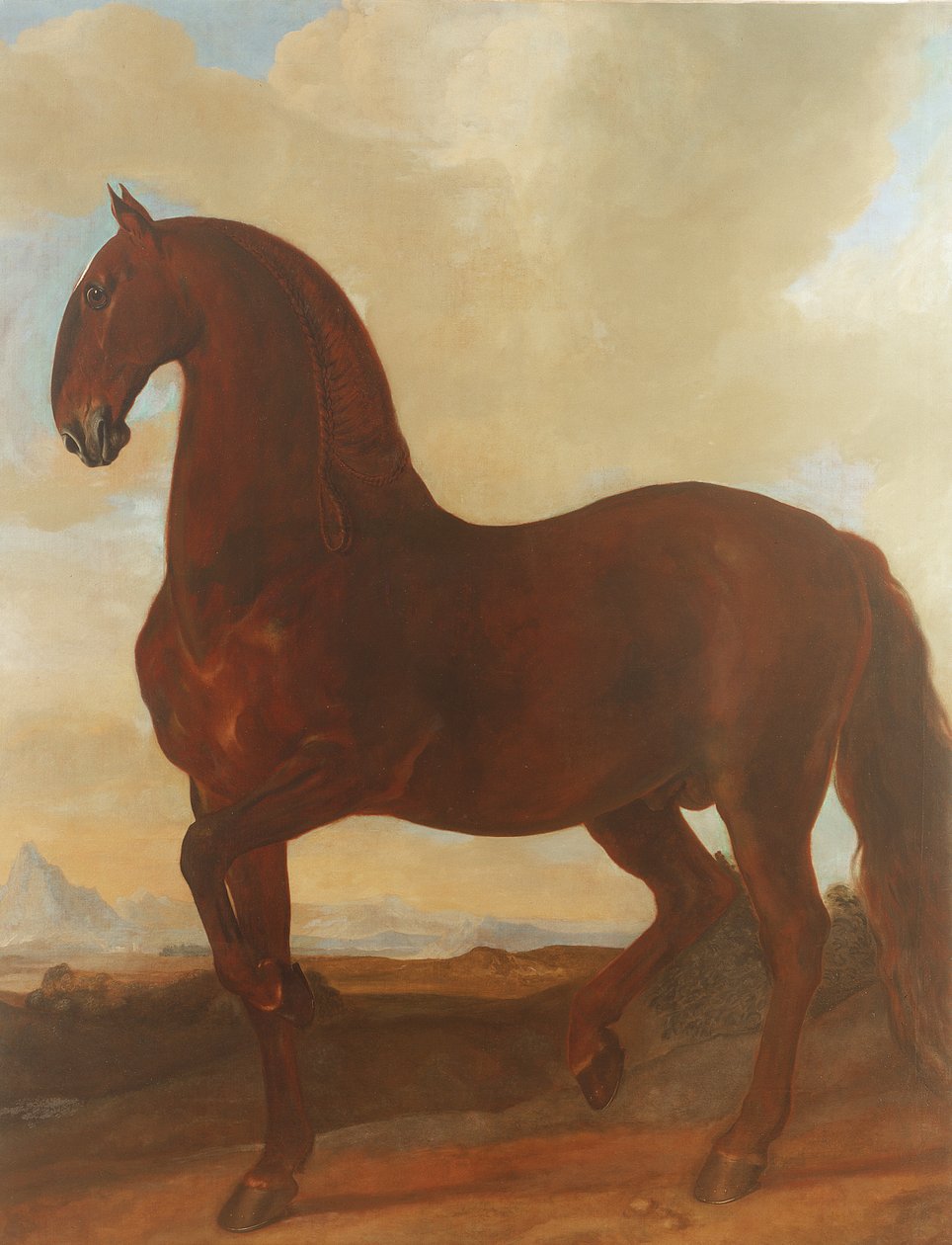Az öböli mén az Eisgruber Ménesnél alkotó: Johann Georg Hamilton