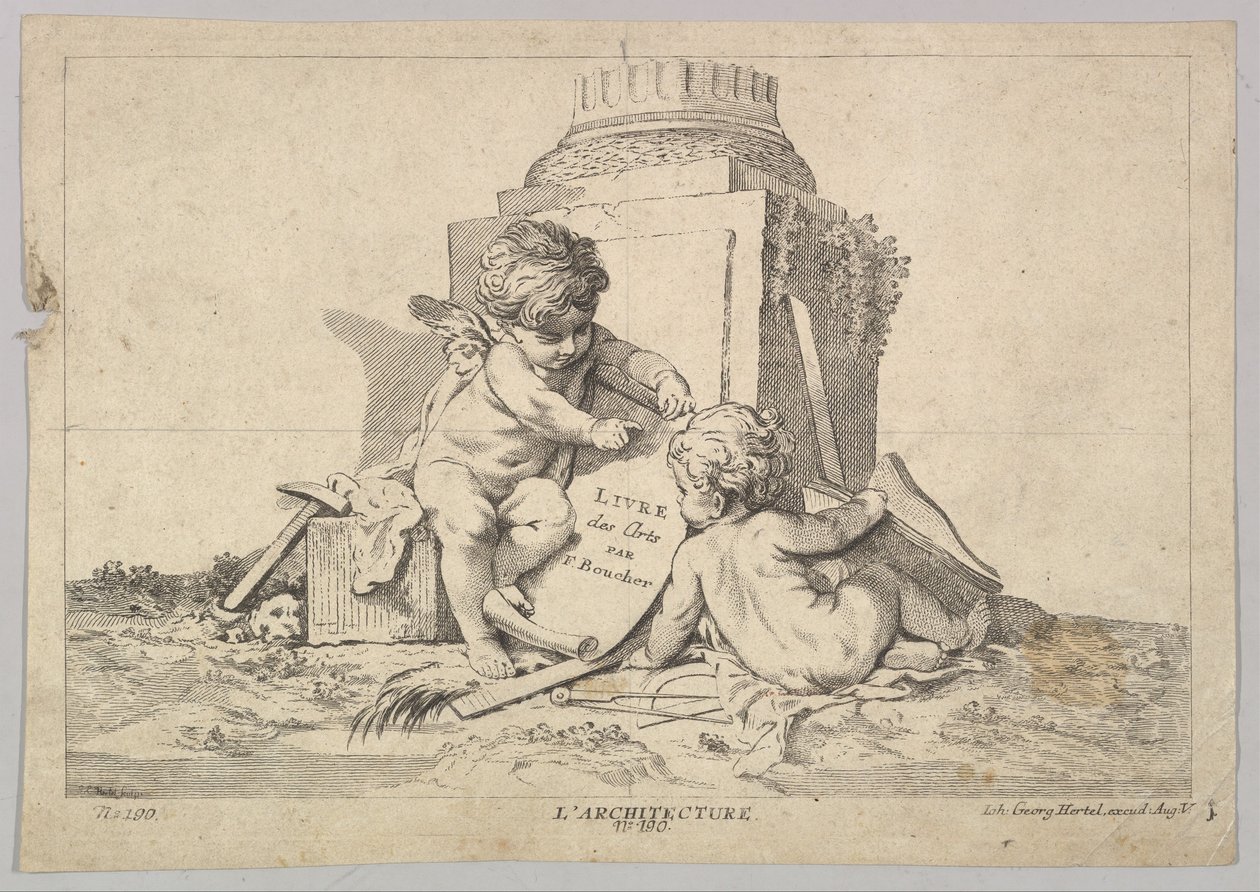 Építészet, 18. század. alkotó: Johann Georg Hertel