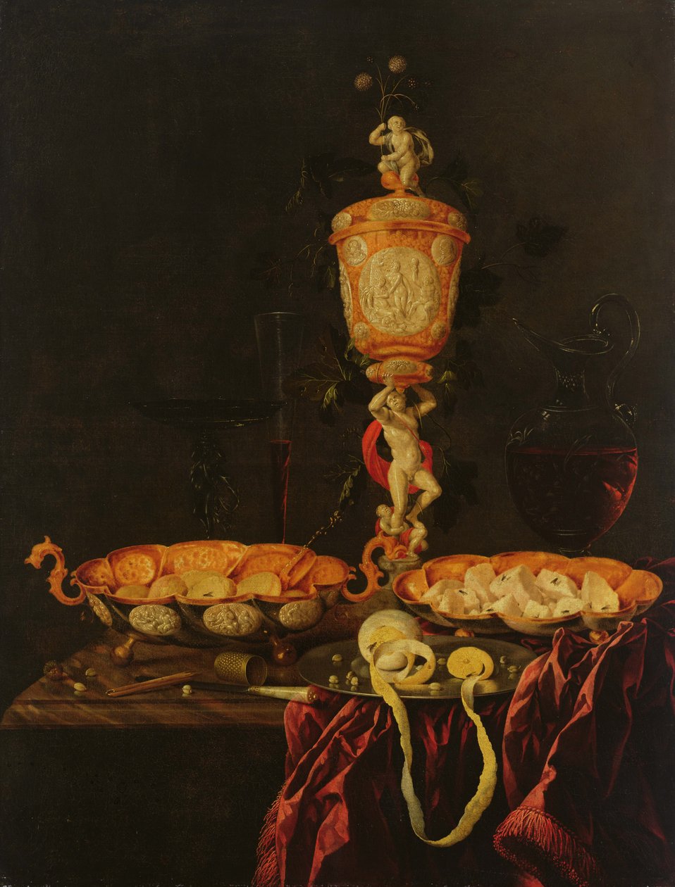 Csendélet serleggel, 1676 alkotó: Johann Georg Hinz