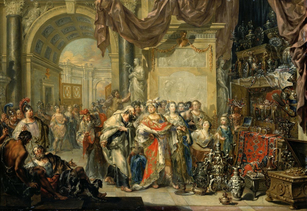 Kroiszosz és Szolón alkotó: Johann Georg Platzer