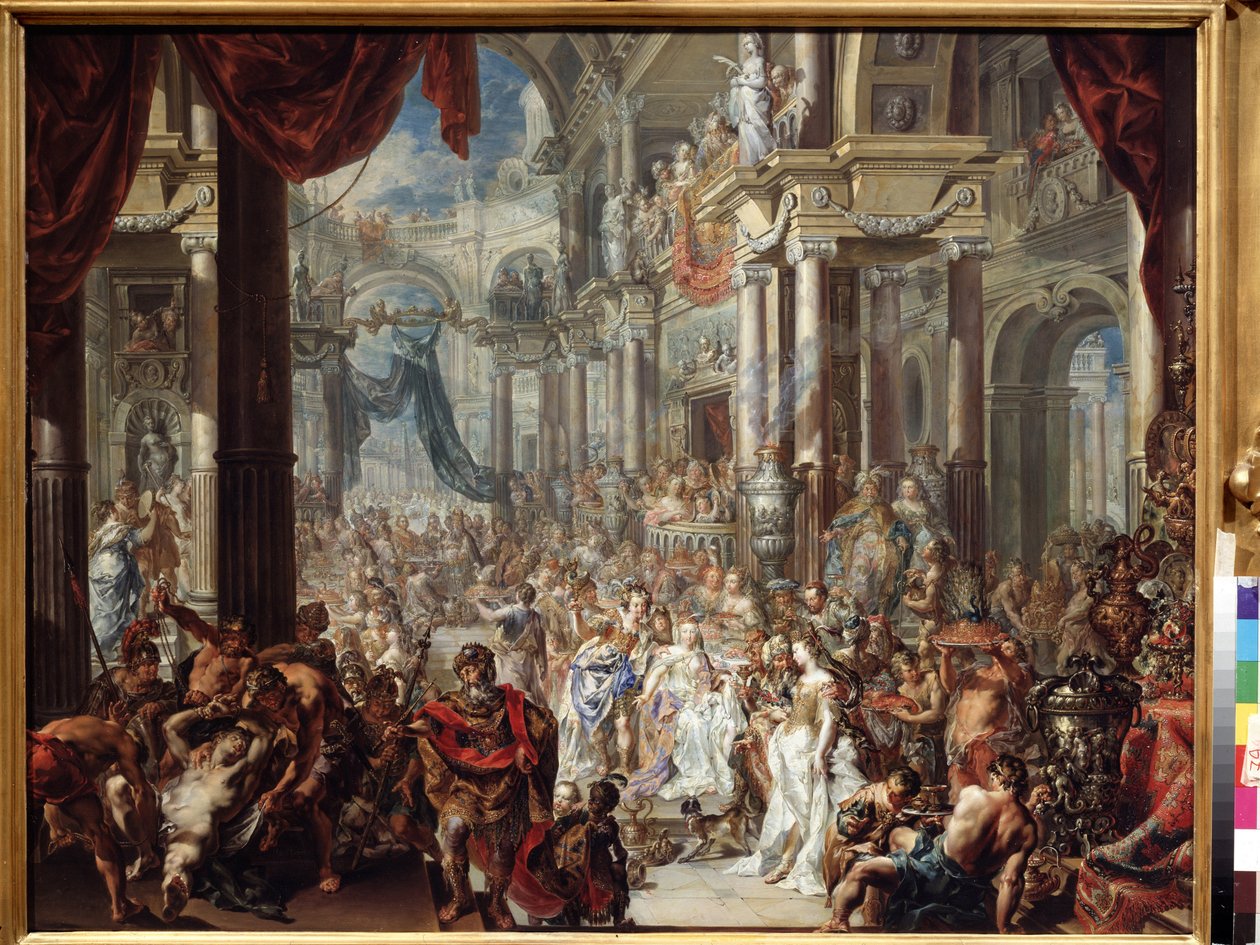 A násznép példázata. Példabeszéd a menyegzőről. Johann Georg Platzer (1704-1761) festménye alkotó: Johann Georg Platzer
