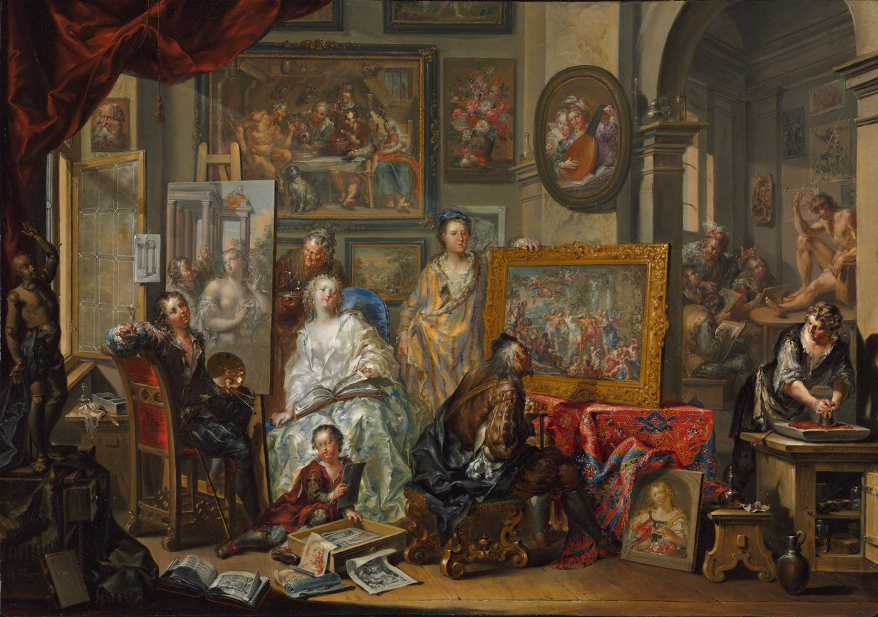 A Művész Stúdiója alkotó: Johann Georg Platzer