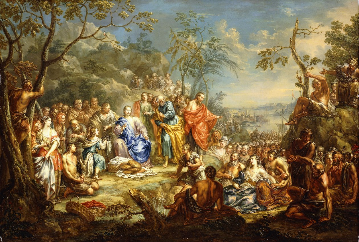Az ötezrek táplálása, alkotó: Johann Georg Platzer