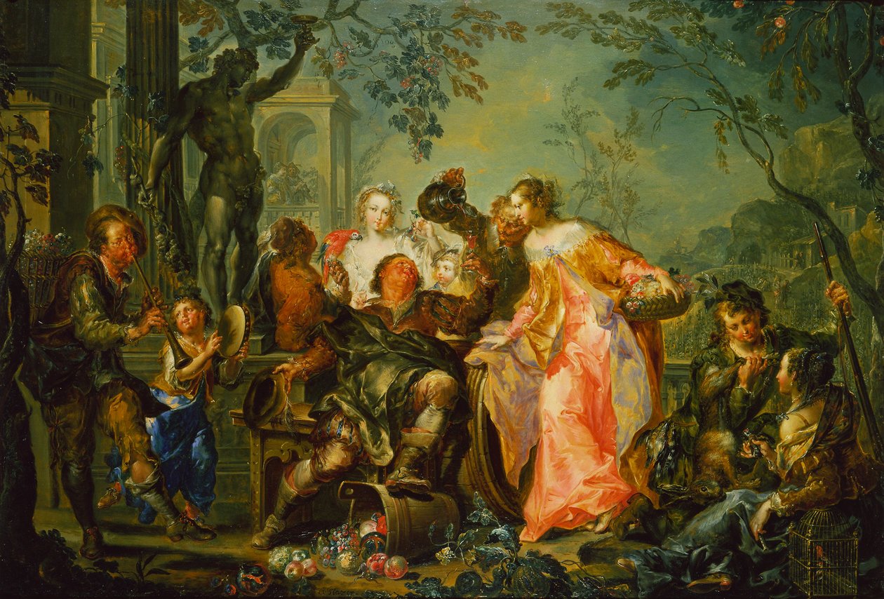 Az évszakok örömei: ősz alkotó: Johann Georg Platzer
