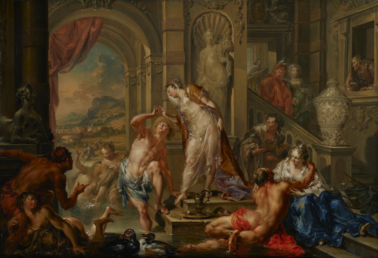 Az évszakok örömei: nyár, 1730 körül (olaj, réz) alkotó: Johann Georg Platzer