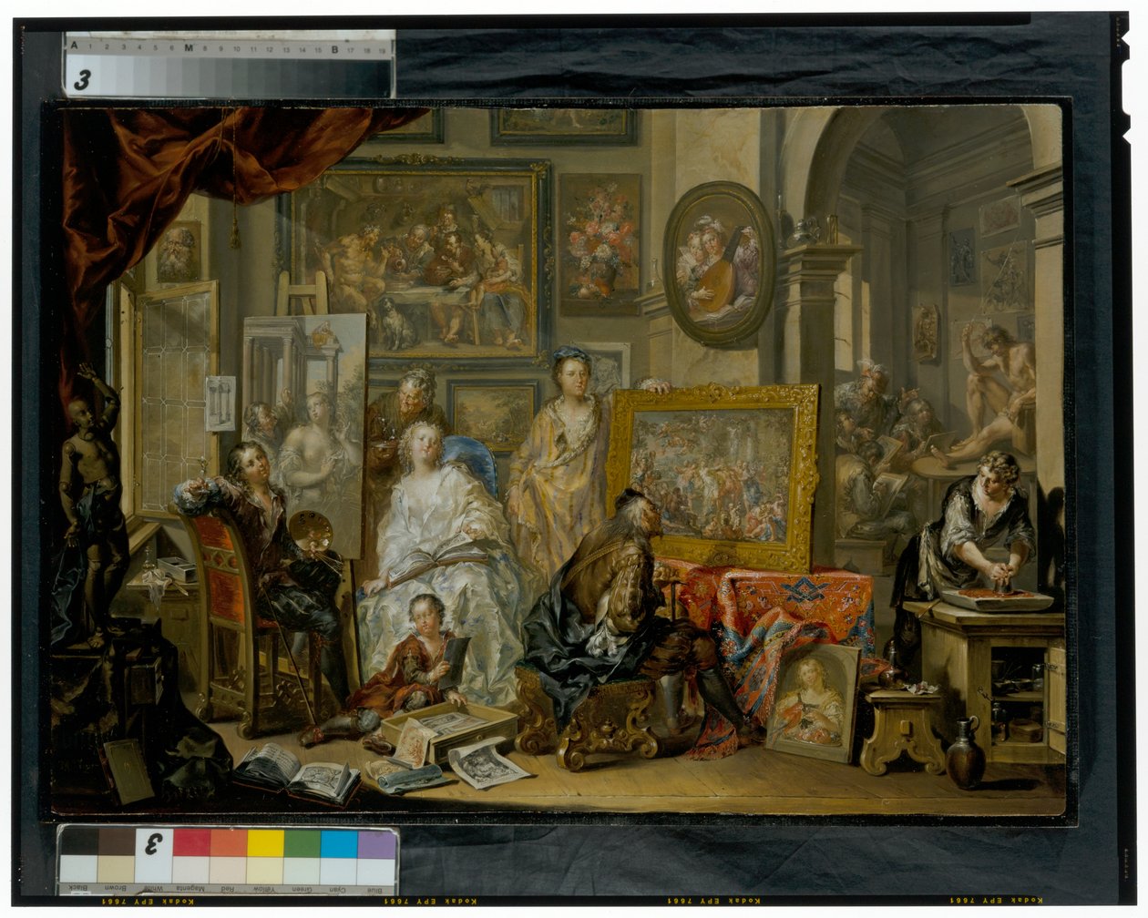 A művész műterme alkotó: Johann Georg Platzer