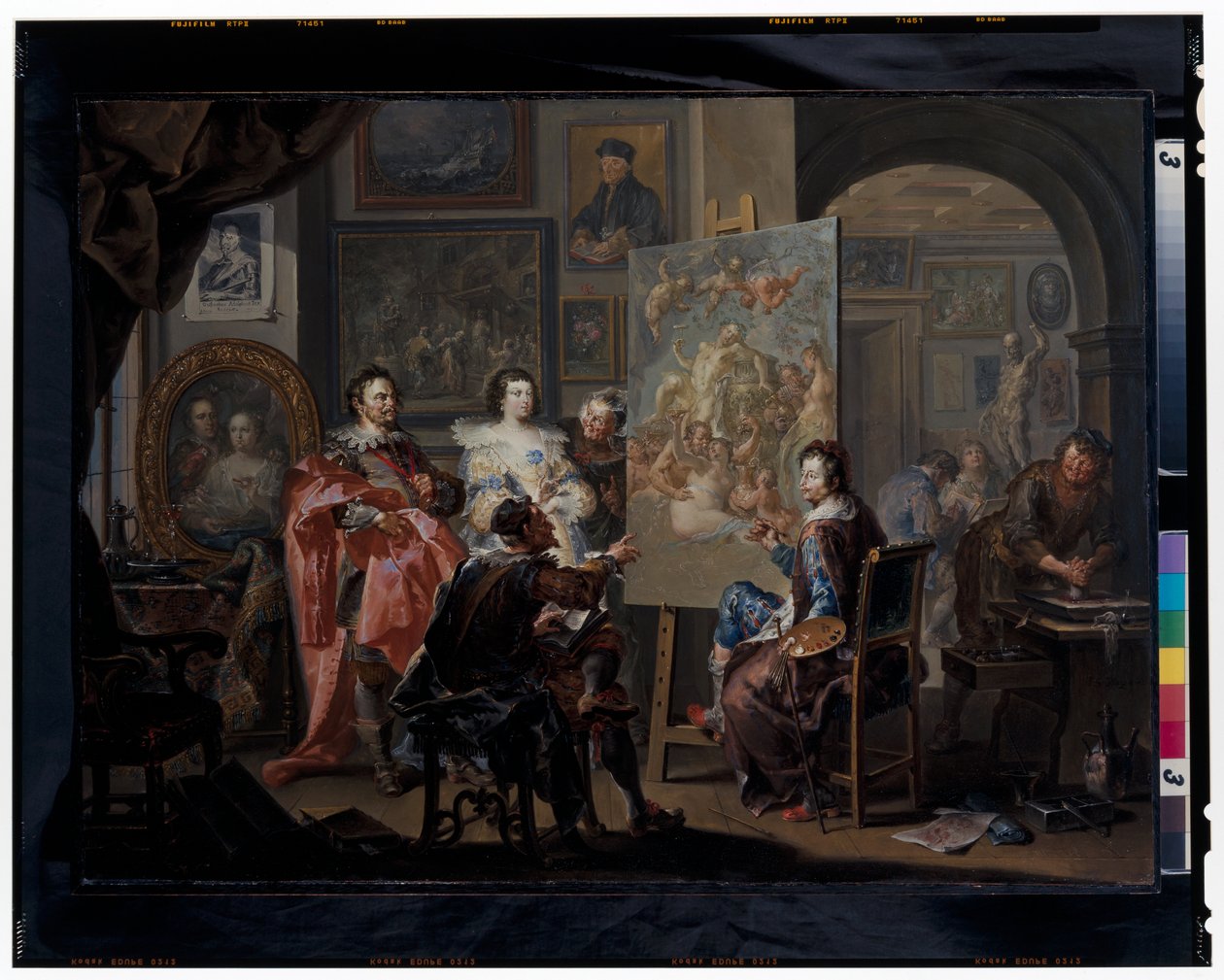 A festő műterme alkotó: Johann Georg Platzer